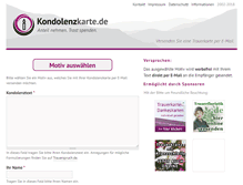 Tablet Screenshot of kondolenzkarte.de